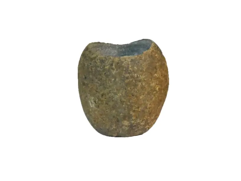 Product image 3 of the product “Small pebble as fragile t-light holder. dia. 42mm made of Riverstone ”